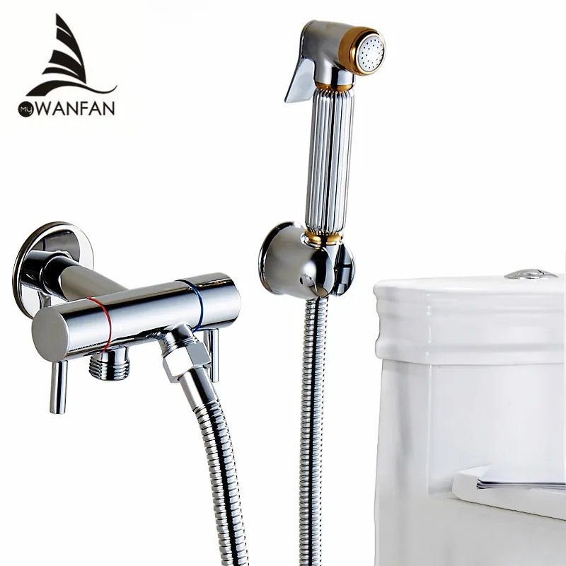 Toilet Bidet Angle Copper Single Cold Bathroom Toilet Shower Blow fed
