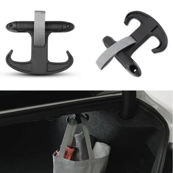 

New Portable Car Organizer Bag Hook Black Car Cargo Trunk Bag Hook Holder Hanger