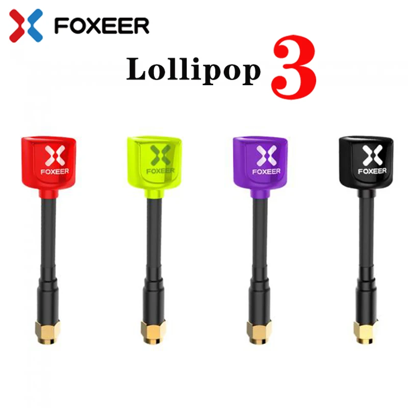 Антенна Foxeer Lollipop 3 V3 5 8G 2.5Dbi TX RX RHCP SMA RPSMA UFL прямая/угловая MMCX FPV для