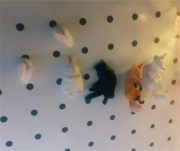 Cute Lazy Sitting Pets Animals Tiger Rabbit Dog Cat Lifelike pvc toys fridge magnets - Buyer's Show 6