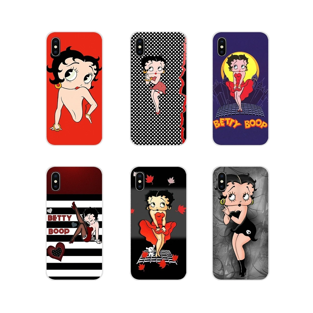 

For Motorola Moto X4 E4 E5 G5 G5S G6 Z Z2 Z3 G G2 G3 C Play Plus Accessories Phone Cases Covers pretty cartoon Betty Boop