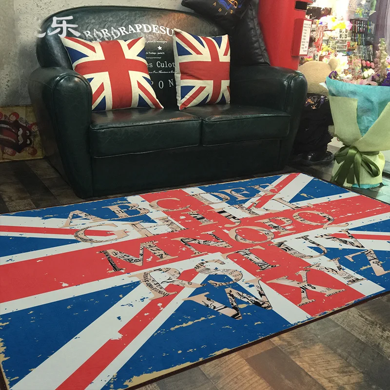 

Kingart Antique Color Flag Carpet Parlor Room tapete Solid Color Rug Retro Finishing Flag Home Carpet For Living Room Decor