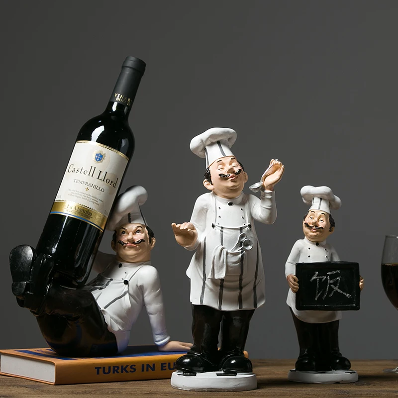resin chef statue