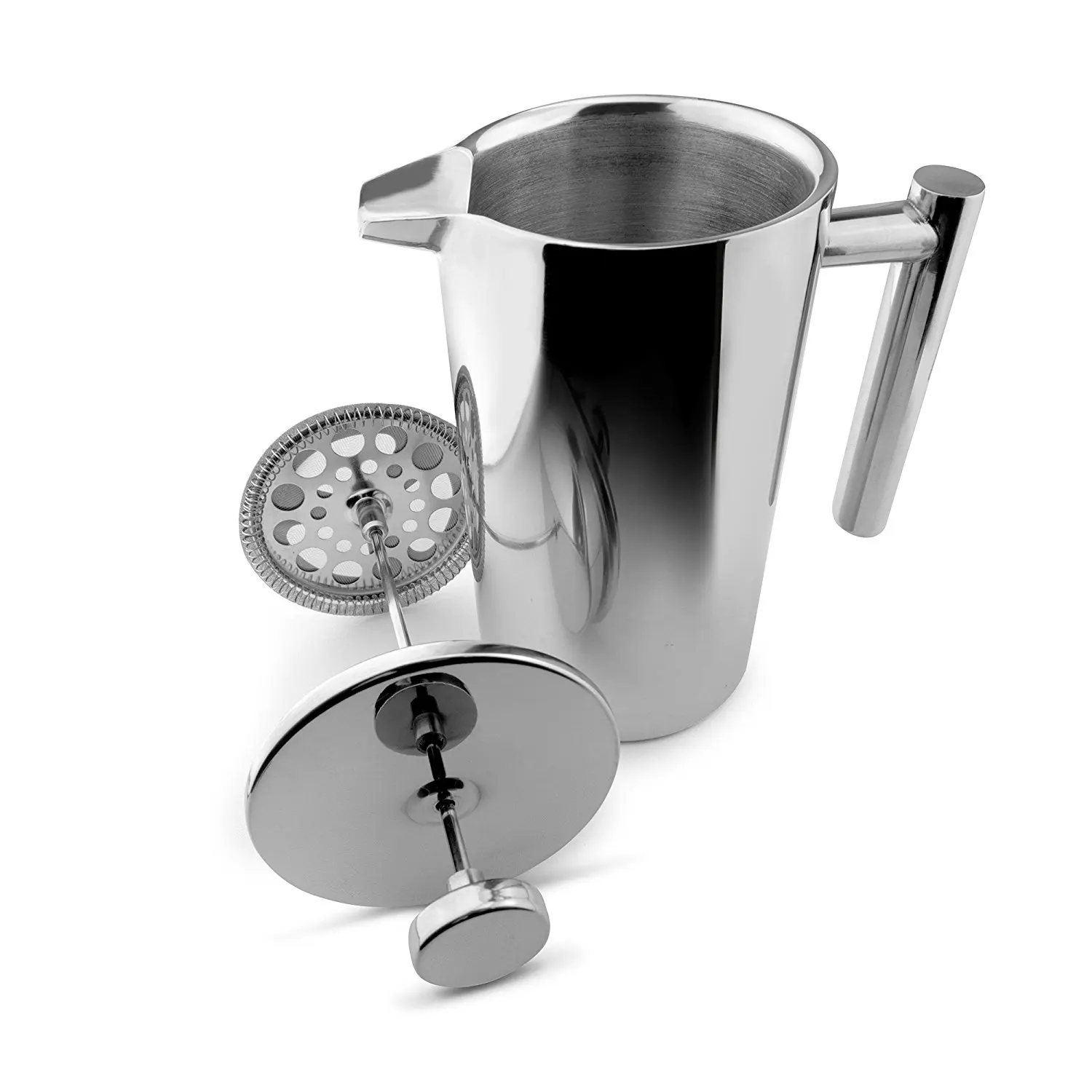 Stainless Steel Caf/é Ole Cafetiere Coffee Maker Mirror 3 Cup