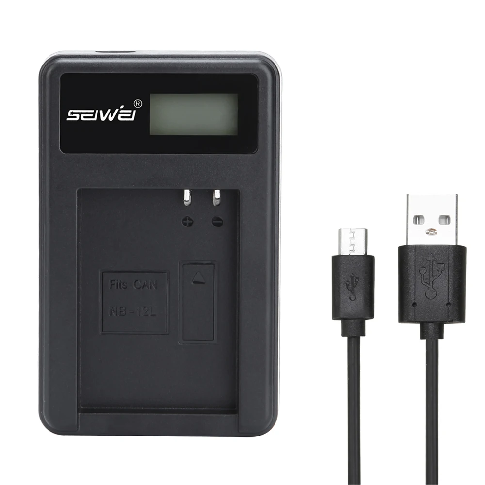 

NB-12L NB-12L USB Camera Battery Charger with LCD Screen for Canon G1X MARK II N100 MINI G1X2