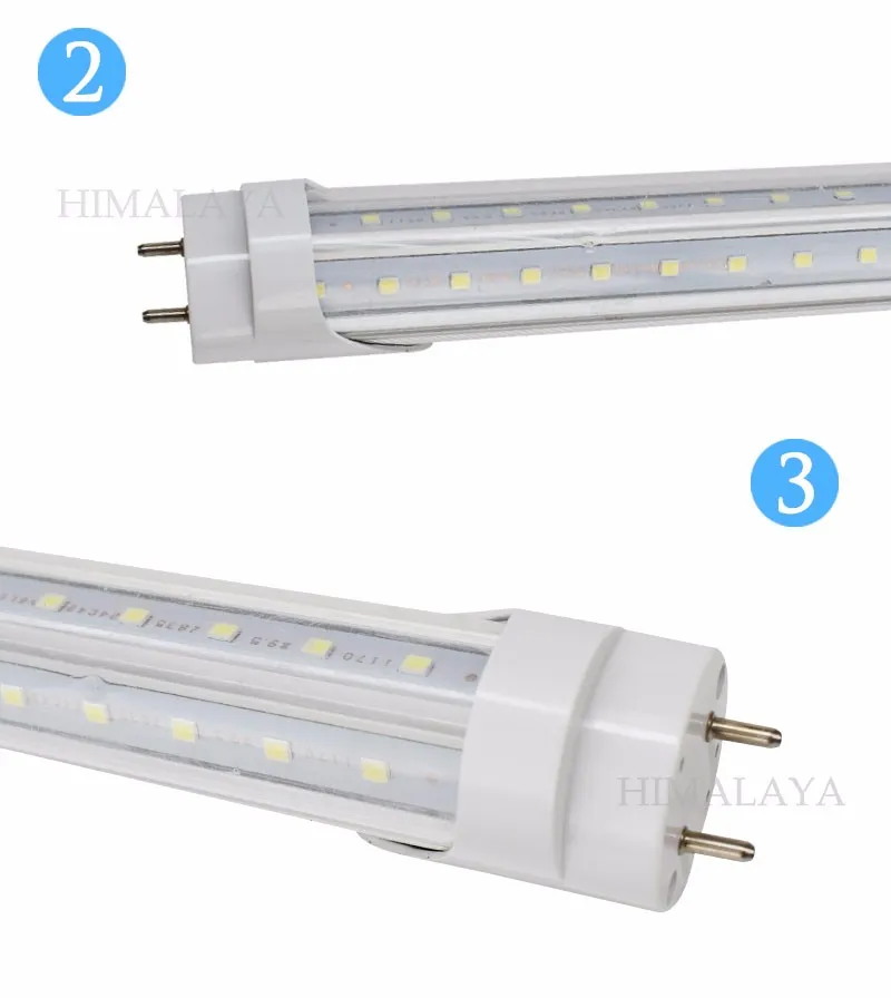 Toika 25 шт. 30 Вт 900 мм 3ft T8 V-образный LED Light Tube SMD2835 144led/pc 2000LM AC85-265V 270 градусов LED