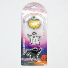 3 шт. Хэллоуин Нержавеющая сталь Формочки комплект