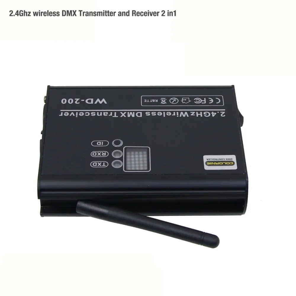 Стиль 2,4 ГГц беспроводной DMX приемник и передатчик контроллер 2 в 1 двухсторонний СВЕТОДИОДНЫЙ Контроллер освещения сцены