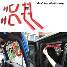 For Car Accessories Wrangler TJ Red Front Seat Grab Handles & Rear Car Grab Handle for Jeep Wrangler JK 2007-2016 цена For Car Accessories Wrangler TJ Red Front Seat Grab Handles & Rear Car Grab Handle for Jeep Wrangler JK 2007-2016 цены онлайн