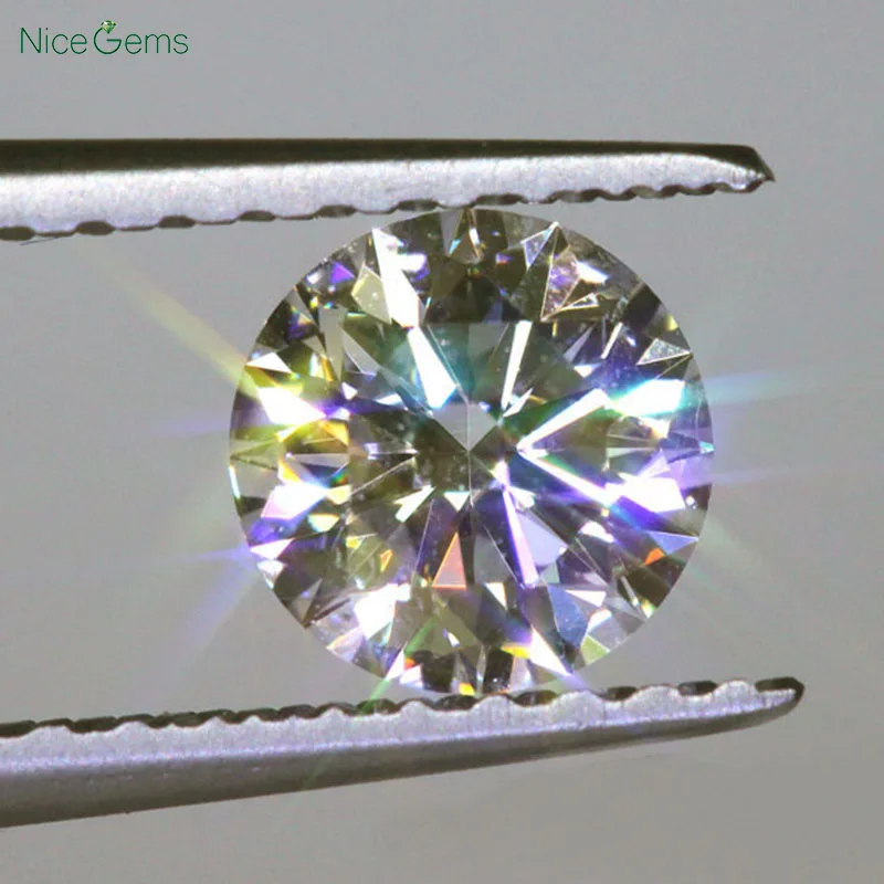 NiceGems D цветной Муассанит 0 5 CTW 3EX Сердца и стрелы мм муассаниты свободные