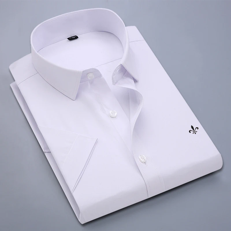 Dudalina Camisa Male Shirt Short Sleeve Men Shirt Brand Clothing Casual Slim Fit Camisa Social Masculina Chemise Homme No Pocket