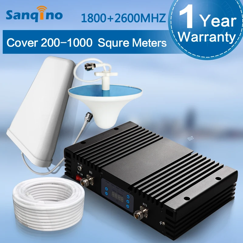 Sanqino MGC ЖК-дисплей Дисплей 4 г LTE 2600 мГц + 1800 gsm Dual Band Усилители сигнала сотовые