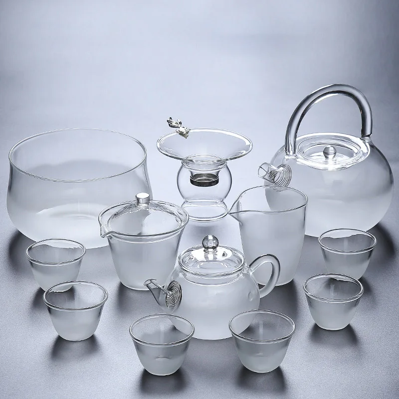 TANGPIN термостойкие стеклянные чайные наборы Чайник gaiwan чайные наборы кунг-фу посуда для напитков - Цвет: Style D