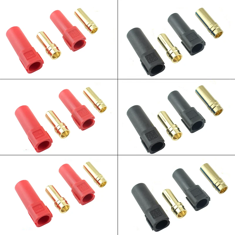 6Sets Best Amass XT150 Gold Banana Bullet Plug 6mm Connector Male Female Adapter