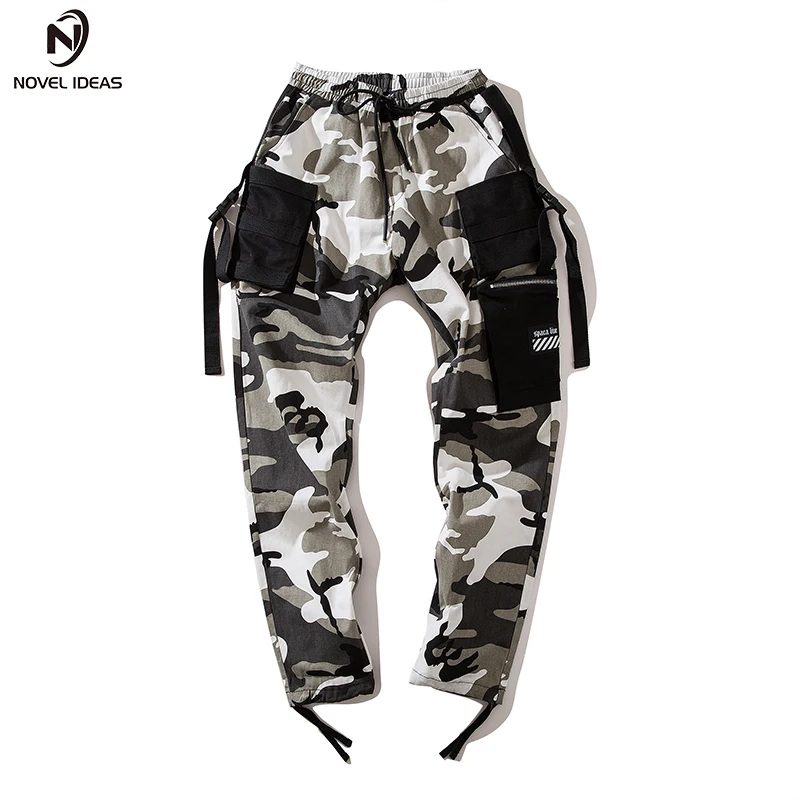  Novel ideas Fashion Men Camouflage Pant High Waist Hiphop Pink Camo Pant Military Pant Jogger Dance