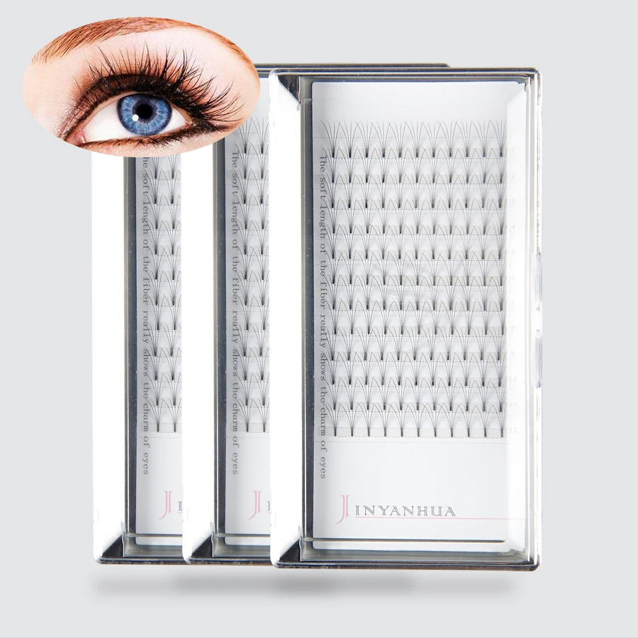 

LGALUX 4D 12 Rows soft natural rootless false eyelashes 0.1mm thickness hand-made mink premium individual lashes make up beauty