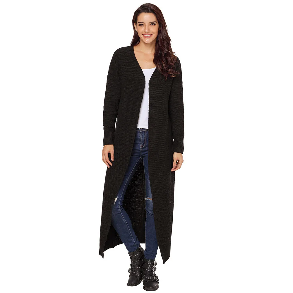 

Women Fashion Spring/Autumn Casual Loose Long Sleeve Striped Cardigan Type Coat the Lepicena of Autumn New Style Solid Color Car