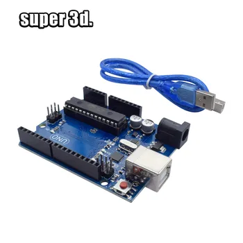 

1 pcs High quality set UNO R3 for Arduino one R3 MEGA328P-PU ATMEGA16U2 Development Board with USB Cable