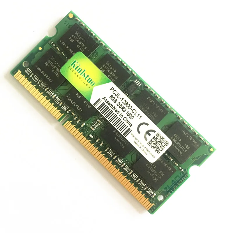 Kinlstuo новые ОЗУ DDR3/DDR3L 2 ГБ/4 ГБ/8 ГБ PC3L-12800/10600 204pin So-Dimm Ram память для ноутбука