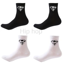 Жених и невеста носок Супермен носок милые супергероем знак команды Свадебные Обручение жениться Носки