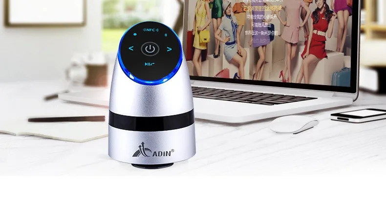 ADIN Metal 26W Vibration Speakers NFC Bluetooth Hands-free Phone Call Subwoofer Mini Computer Speaker 360  Stereo Bass Speakers  (14)