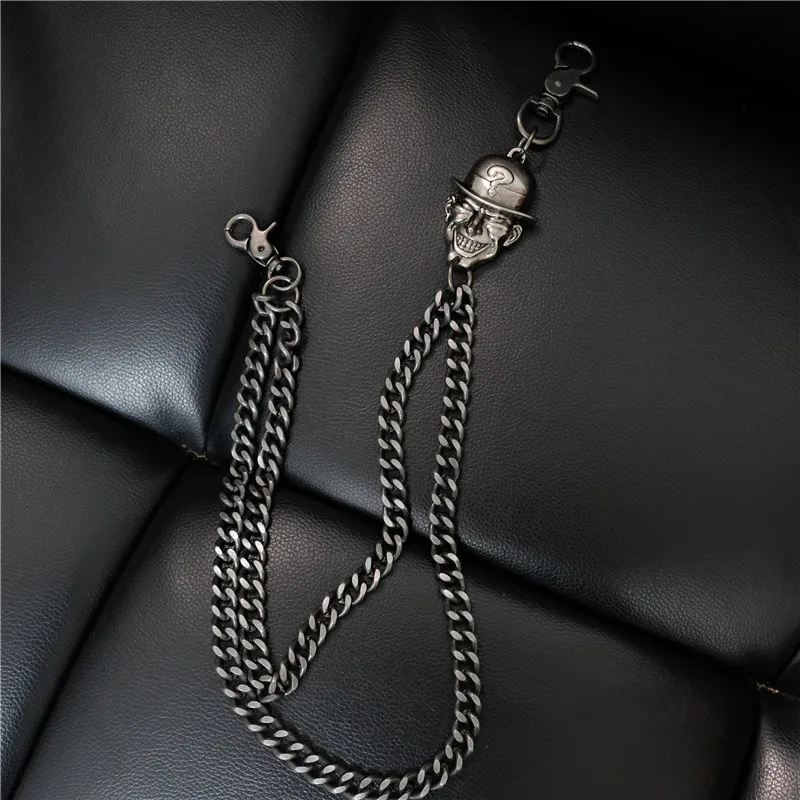 Fashion Metal Chain Men Punk Smile Accessories Waist Chain Ornament