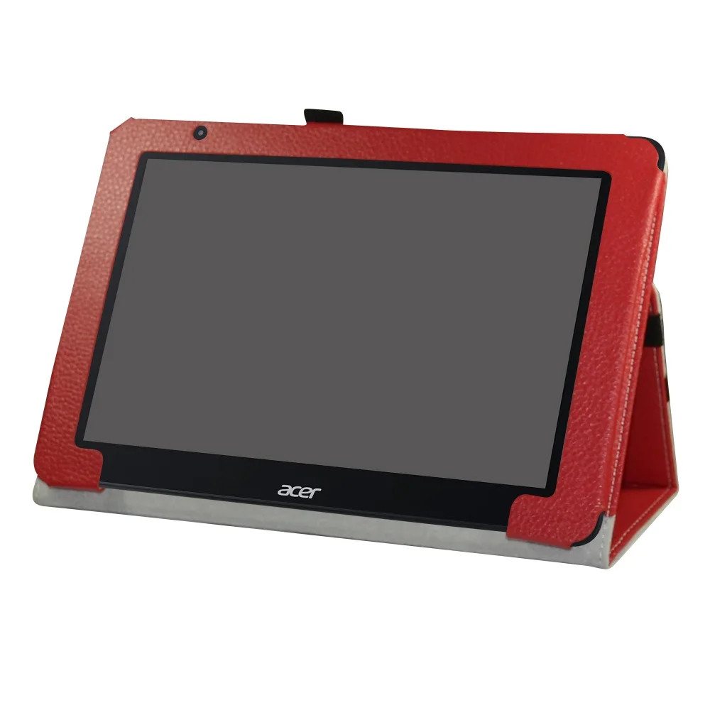 Najtaniej Skrzynka dla 10.1 instrukcji obsługi Acer jeden 10 S1003, składany statyw PU skórzany pokrowiec z elastyczne zamknięcie