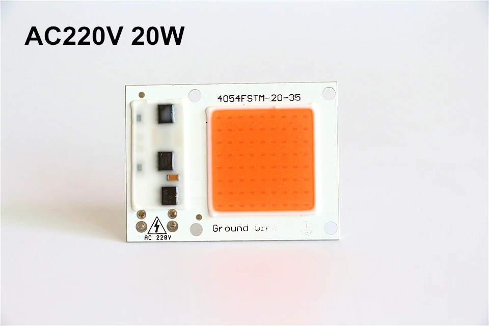 AC 220 В полный спектр COB LED лампа для выращивания чип 20 Вт 30 50 Светодиодная сделай