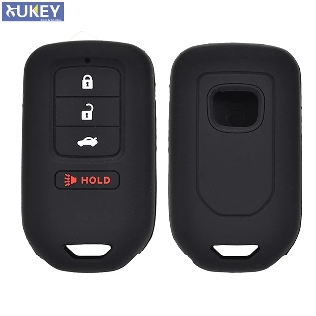 4 On Silicone Car Remote Key Fob Pocket Cover Case For Honda 4 On Silicone Car Remote Key Fob Pocket Cover Case For Honda Accord Ex Exl Civic Crv Crz Hrv Pilot Ridgeline 2016 2017 2018