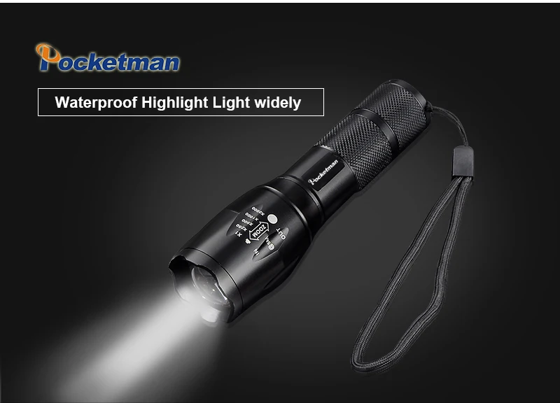 Светодиодный светильник taschenlampe 7200LM 5-Mode linterna XM-L T6 светодиодный светильник с масштабируемым фокусом Torche zaklamp ручной светильник 18650 или 3* AAA