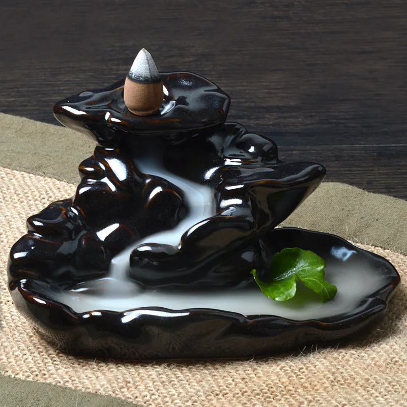 

Incense Or Burner Ceramic Backflow Incense Censer Sandalwood Incense Burner Creative Fragrant Incense Smoke Tower Articles