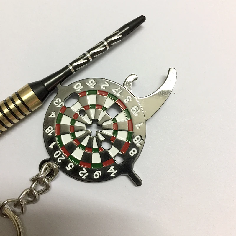 Keychain Darts Wrench Tools Kit Tighten Darts Shafts Beer Bottle Opener Iron Plating Darts Tools