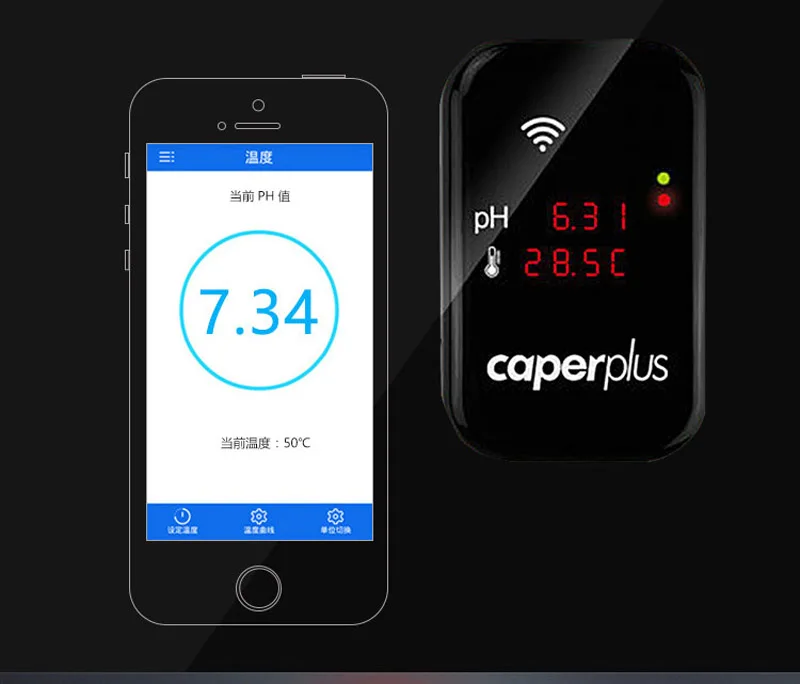 Кислотность аквариума температура Wi-Fi приложение монитор тест комплект тест воды 2 в 1 PH аквариум свежий морской аквариум