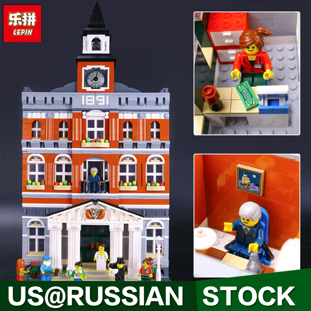 

LEPIN 15003 Kid's Toys Creators The town hall Model Building Kits Building Blocks 2859 pcs Bricks