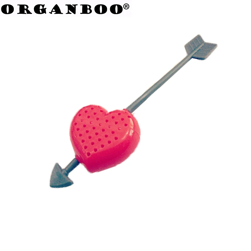 

ORGANBOO 1PC Cute through the heart Shape Tea Strainer, Silicone Tea Infuser Filter Teapot Teabags for Tea & Coffee Drinkware