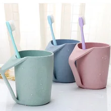 Биоразлагаемая пшеничная соломы пластиковые кружки для путешествий тумблер зуб-для очистки стекла