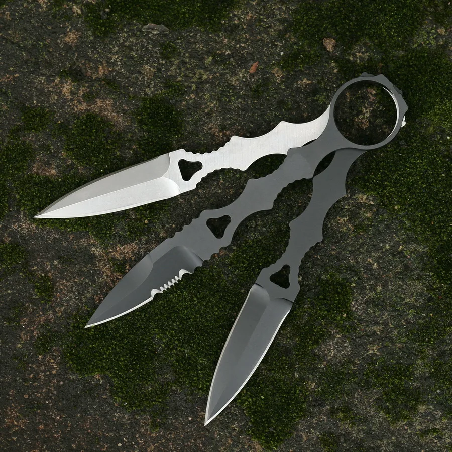 Karambit D2 Сталь тактический EDC инструменты бабочка фиксированный нож Открытый Охота Кемпинг выживания карманные Прямые ножи ABS оболочка