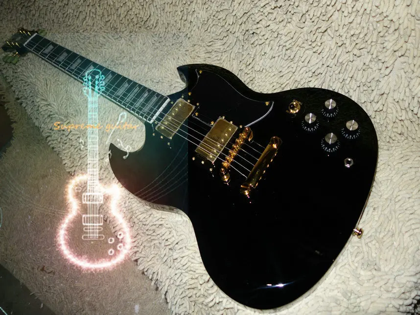 Wholesale and retail New Arrival Custom Shop Black SG Electric Guitar