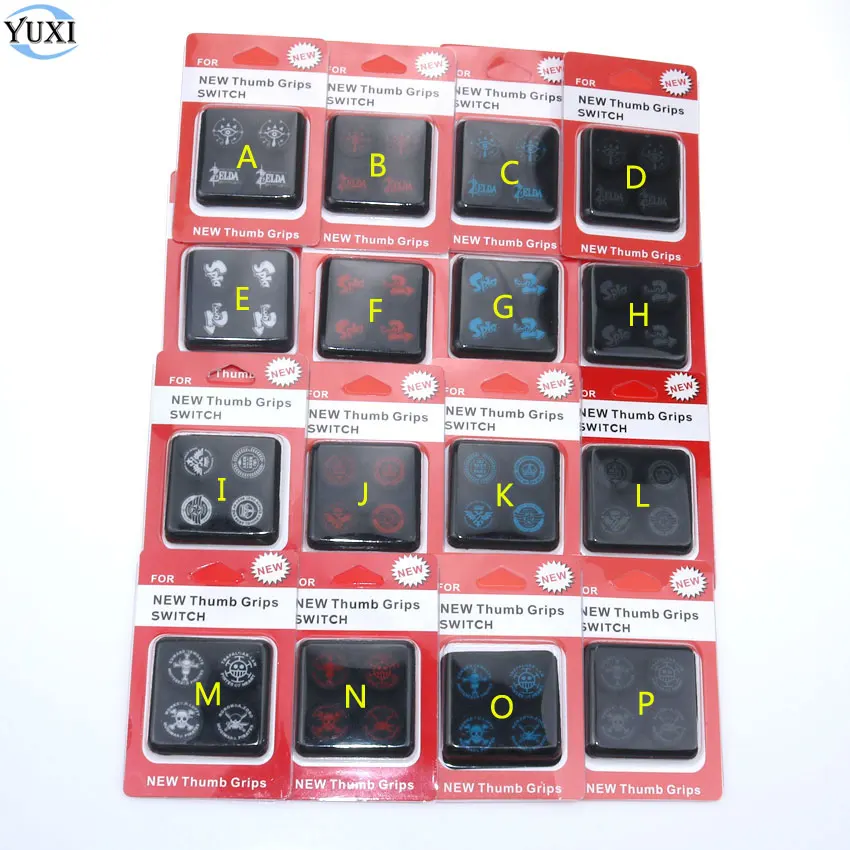 

YuXi Silicone Joystick Cap For Nintend Switch NS Rocker Crown Thumb Grip Button Caps White/Red/Blue/Grey Cover Skin