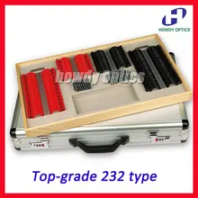 Высший сорт 232 шт. Судебная Объектив Оптический испытание чехол для объектива Алюминий случае Пластик обода