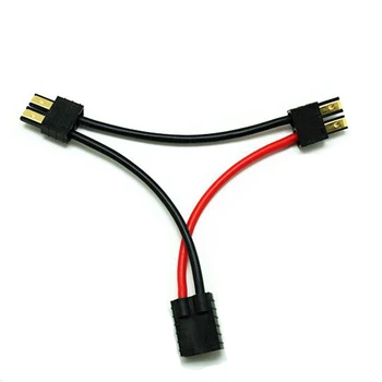 

RC Wire Three-Way Adapter Cable Battery Serial Cable Connector Line TRX 2 Male to 1 Female 3*60mm Silicone Electric Wire