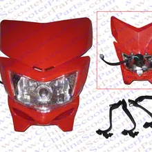 Мотоцикл Универсальный Видение фара для kawasaki KLX450 подходит внедорожный велосипед грязи велосипед ямы CRF KLX красный