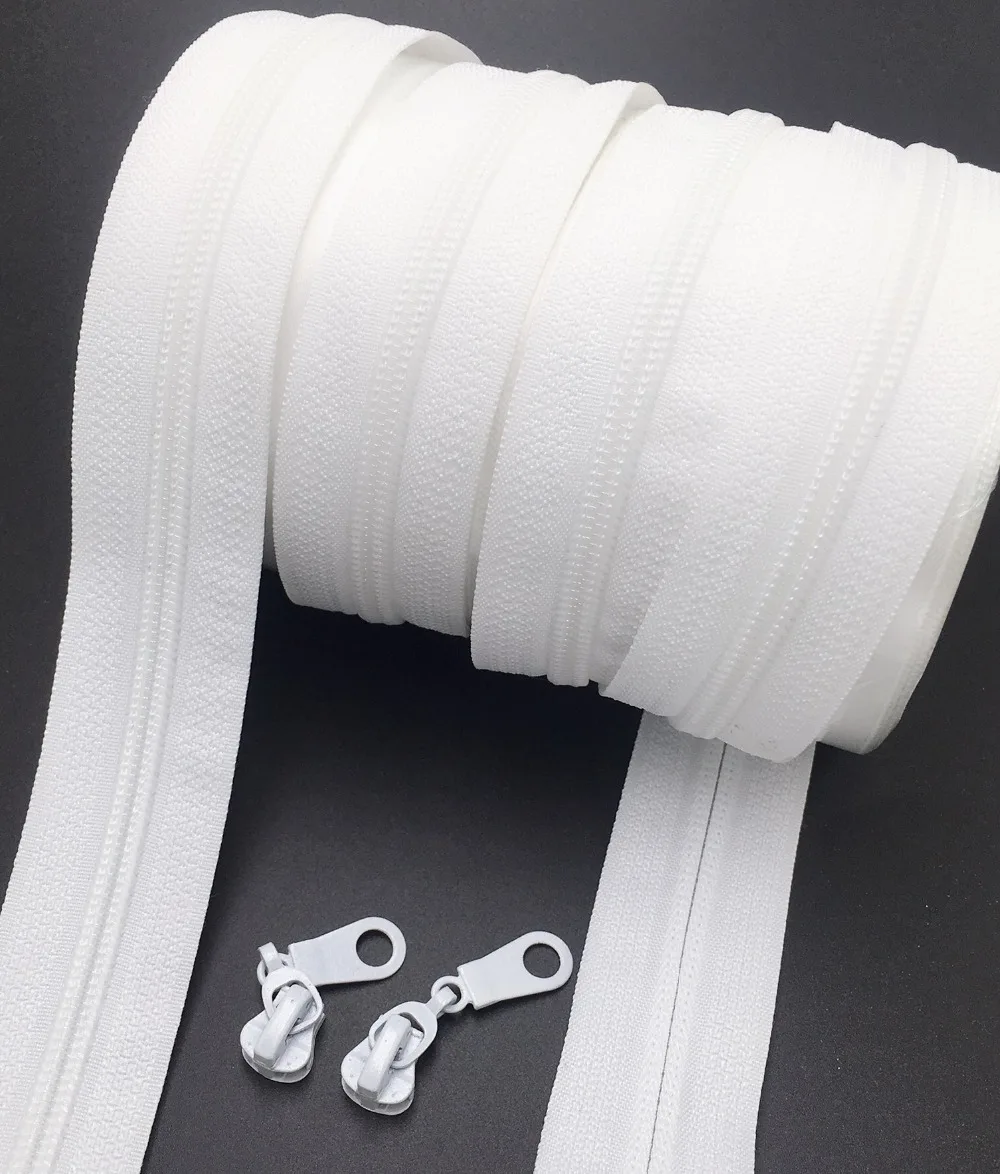 Free Shipping 10yard Long zipper nylon 5 duvet cover pillow cushion