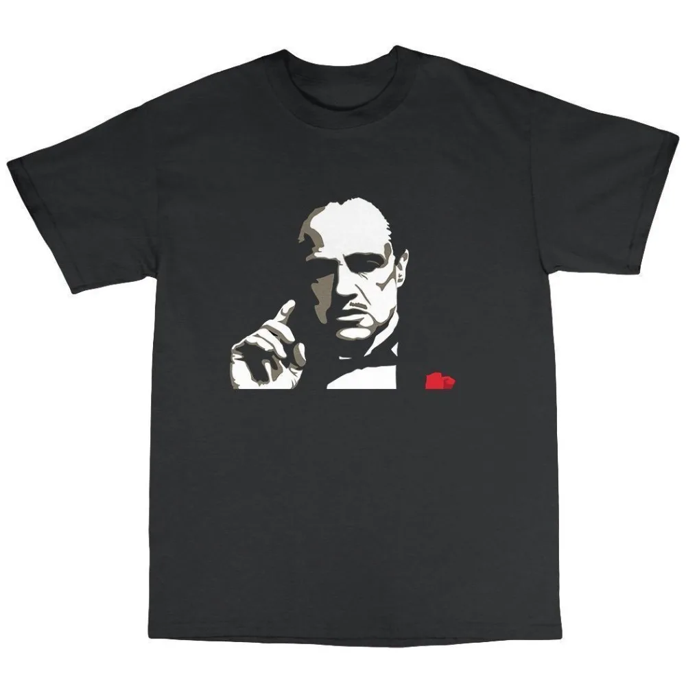 Футболка Don Corleone Marlon Brando The Godfather Vito Mafia хлопковые летние мужские Забавные топы