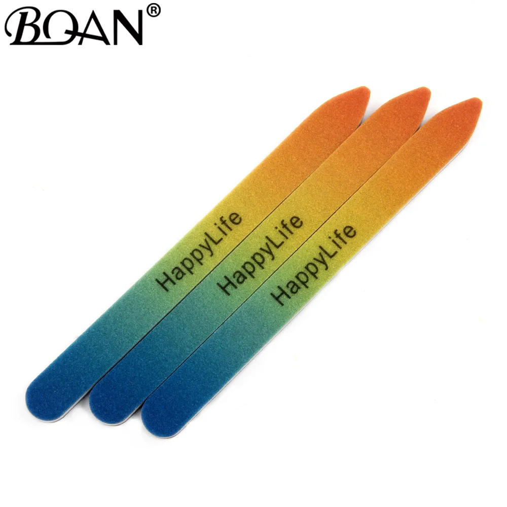 BQAN 3 шт. градиентные наждак, пилка для ногтей для гелевых ногтей Professional разделитель для маникюра педикюр двухсторонний набор de limas инструменты для ногтей