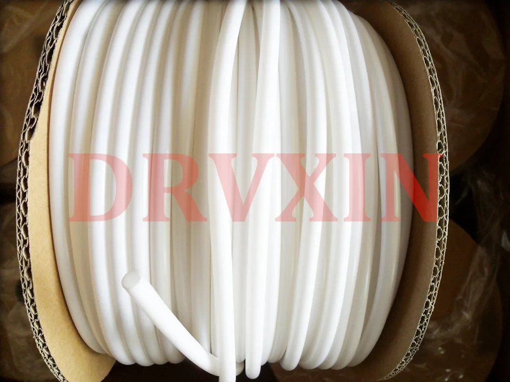 

4.0 Square PVC Tube White Inner Diameter 3.7-4.2mm PVC Sleeve For Tube Printer Wire marker ferrule printing machine lm-390a