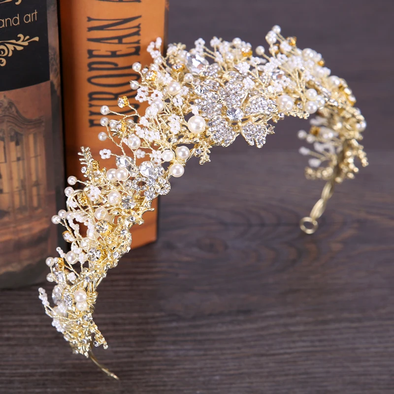 luxo, casamento, acessórios para cabelo, tiara, casamento, arco de cabelo