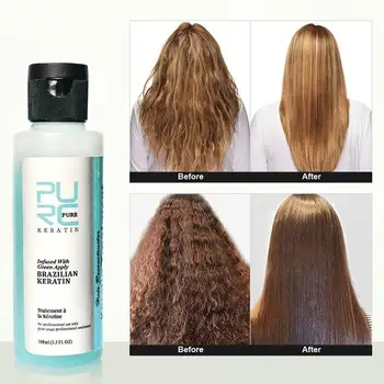 

Green Protein Therapy Repair Shampoo Keratin Hair Treatment Straight Damage Hair Repair Curly Keratina Para Alisado Del Cabello