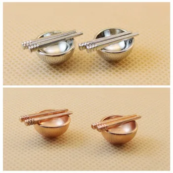 

wholesale 1:12 dollhouse miniature Mini Tableware bowl chopsticks doll accessories toy for forest animal collectible Gift