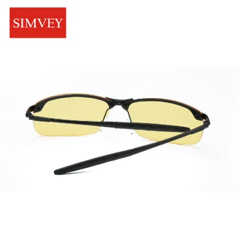 Mens Polarized HD Night Vision Driving Glasses Rimless Aluminum Alloy Anti Glare Vision Driver Goggles Glasses 3